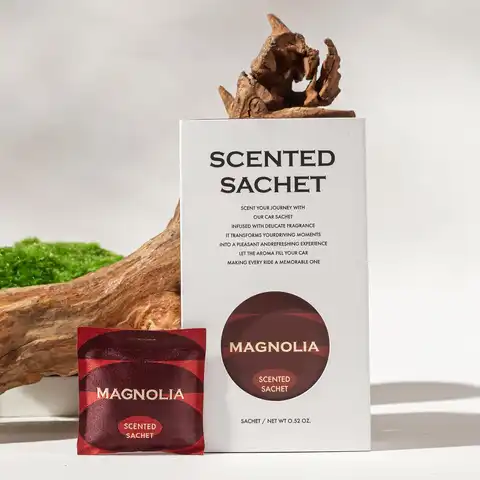 Zooly Car Scented Sachet Set - Green Branch Magnolia (Red), 12G, 1 Set