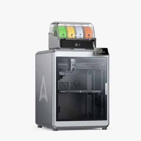 Creality K2 Plus Combo 3D-Drucker, 16-Farben-CFS-Mehrfarbendruck, 600 mm/s Hochgeschwindigkeit, doppelte AI-Kameras, automatische Nivellierung, großes Bauvolumen von 350×350×350 mm FDM-Drucker