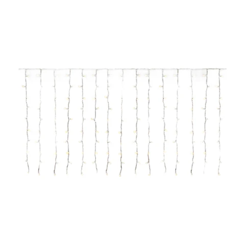 SALCAR Rideau Lumineux LED Pluie de Glace Fenêtre 6x1m, 300 LEDs Guirlande Lumineuse Extérieur/Intérieur Noël, Décoration Suspendue 8 Modes avec Timer et Mémoire, Blanc Chaud