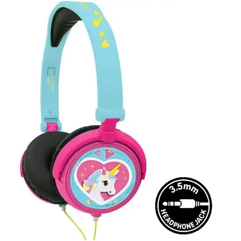 Lexibook Unicorn - Stereo Kids Headphone - Pink/ Blue