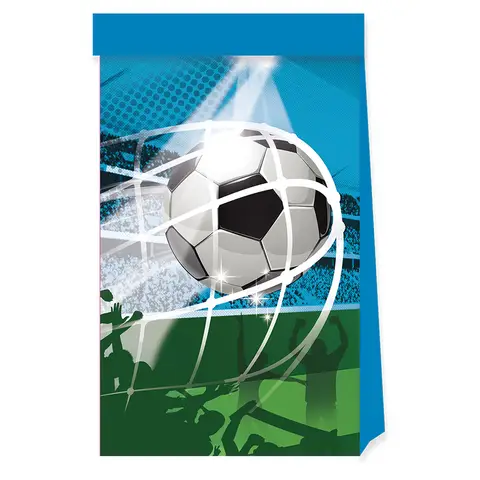Soccer Fans Paper Party Bags 4 Pack