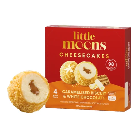 Little Moons Caramel Biscuit & White Chocolate Cheesecake Mochi 120g