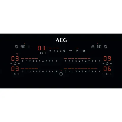 AEG CCE84779CB Autarkes Kochfeld mit integriertem Dunstabzug / Muldenlüfter / WLAN-fähig / Umluft / 83cm