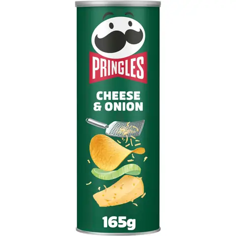 Pringles Cheese & Onion Chips - 165 g