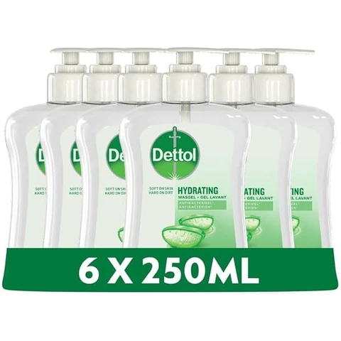Dettol Handzeep - Antibacterieel - Verzachtend - Aloë Vera - 6 x 250 ml