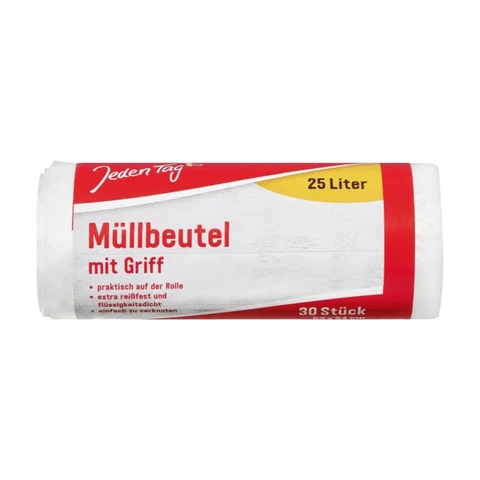 Jeden Tag Müllbeutel mit Griff 25L