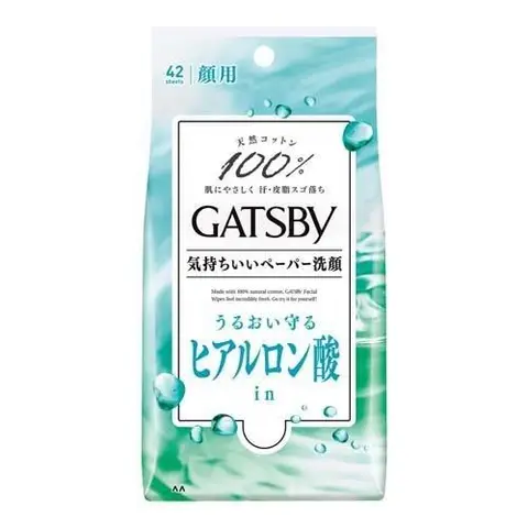 GATSBY Lingettes rafraîchissantes et hydratantes pour le visage - 42 pièces