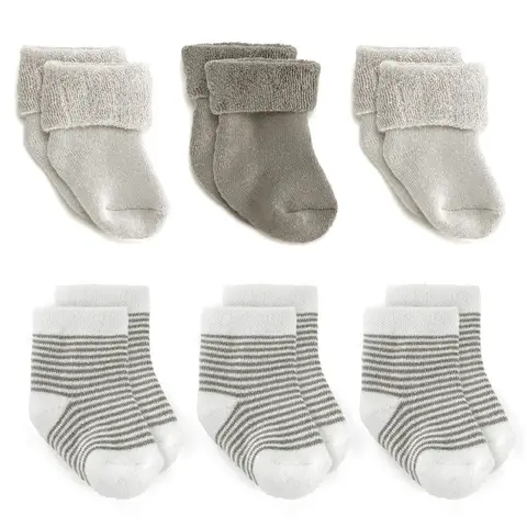 LaLoona Newborn Socks 6-Pack - Long Short