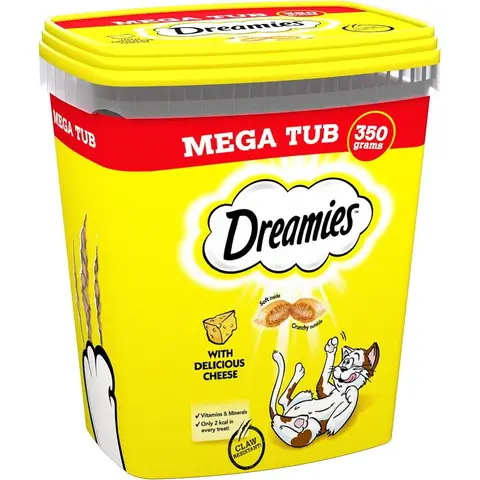 Dreamies with Delicious Cheese Mega Pack 350g