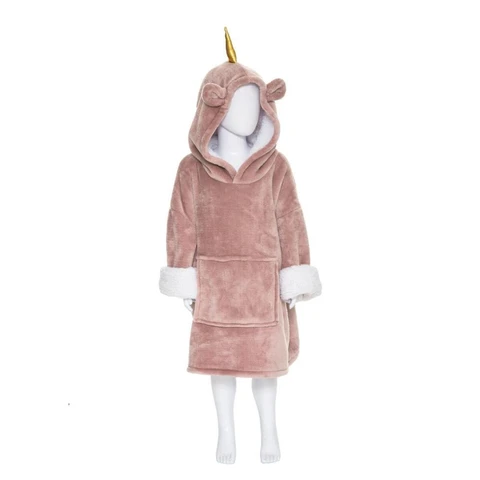Einhorn Hoodie-Decke