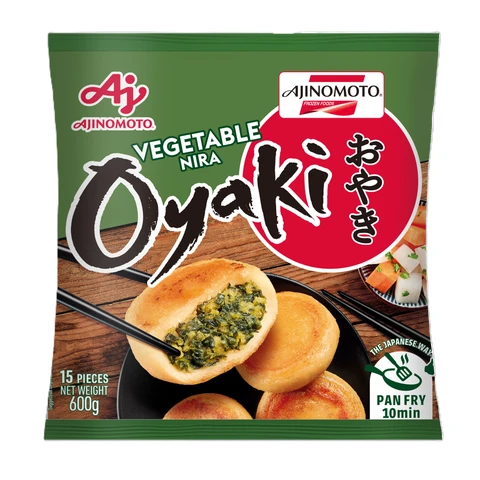 Ajinomoto Vegetable Nira OYAKI Dumplings 600g (15 Pcs) - Japanese Gyoza Snacks