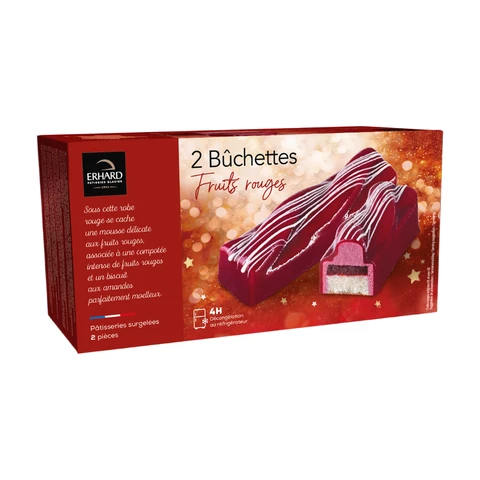 ERHARD 2 bâtonnets de guimauve saveur baies rouges 170 g