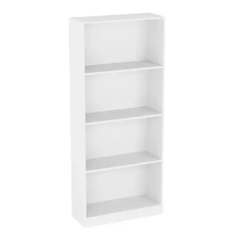 Vida Designs Bookcase Cambridge 4 Shelves White Large