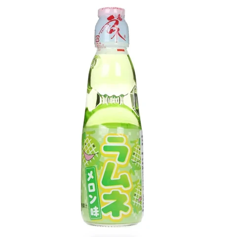 HATA Melon Ramune Carbonated Drink 200ml
