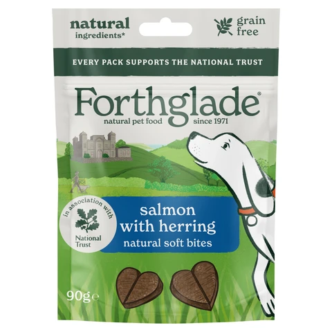 Forthglade Soft Bites Treats Salmon & Herring 90g