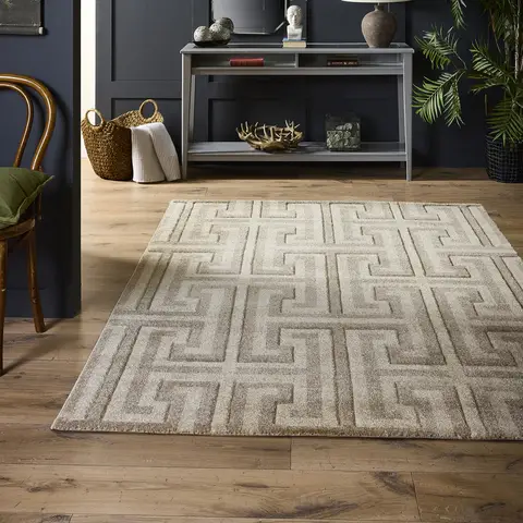 Origin Rug Greek Key Taupe/Beige 160x230cm