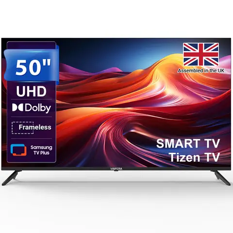 [Free Install] VISPERA  50" Direct LED 4K HDR Smart Tizen OS TV- TI50ULTRA (Dolby Audio)
