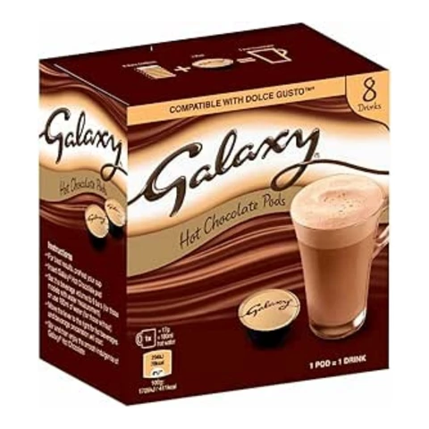 Galaxy Hot Chocolate Dolce Gusto Compatible 8 Pods 136g
