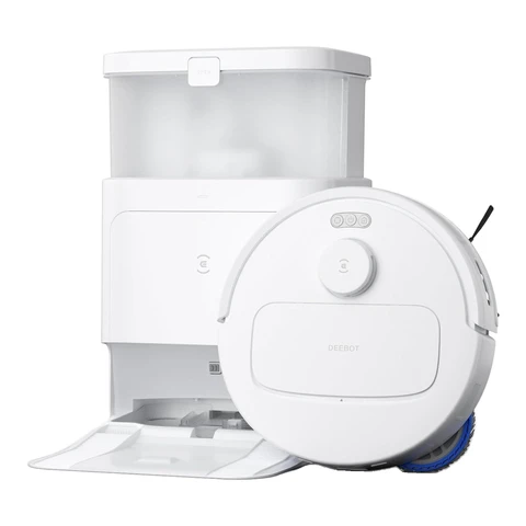 [Summer Deals - £169.99 after coupon with Free Next-Day Delivery] ECOVACS DEEBOT N30 PRO OMNI Robot Vacuum and Mop - 10,000Pa Suction, TruEdge Adaptive Edge Mopping, ZeroTangle 2.0 Technology,60℃ Hot Water Mop Washing, Hot Air-Drying, Self-Emptying, Auto-lift Mopping
