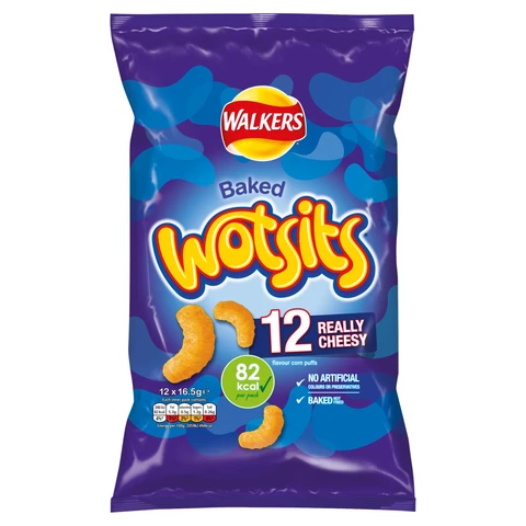 Walkers Wotsits Really Cheesy 12 x 16.5g