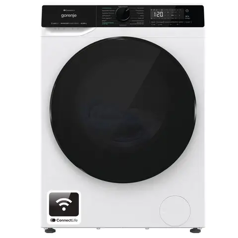 Gorenje WD2PA1X64ADW Waschtrockner, Connect Life, 16 Programme, 10,5 KG, 54 Liter, 1400 U/min, Total AquaStop, AirDry, Inverter PowerDrive Motor, AllergySteam, Waschen&Trocknen 60', A-20% [Energieklasse A]