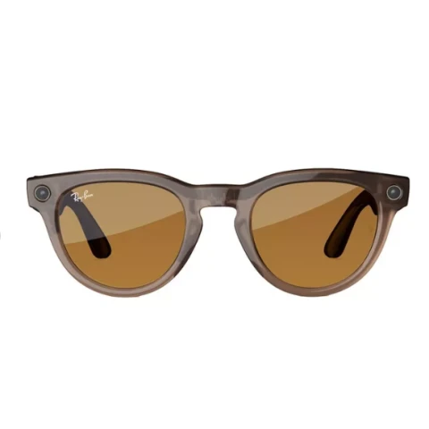 Ray-Ban Meta Headliner Glasses - Shiny Warm Stone - Transitions Saffron Yellow