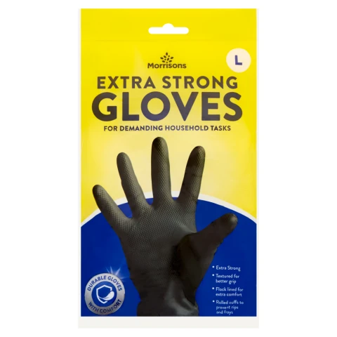 Morrisons Extra Strong Gloves L