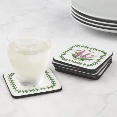 Pimpernel Botanic Garden Set Of 6 Square Coasters - Assorted Designs