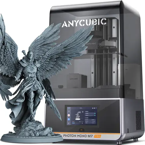 ANYCUBIC Photon Mono M7 Pro 14K resin 3D-printer, 10,1 inch mono LCD met COB-lichtbron, tot 170 mm/u printsnelheid, nivelleringvrij, constante temperatuurverwarming, 223 × 126 × 230 mm bouwvolume