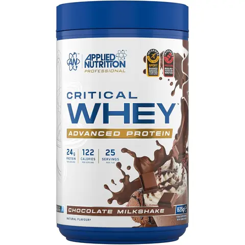 Applied Nutrition Critical Whey Protein Chocolate Protein Nutrition Powder Flavour - 825g