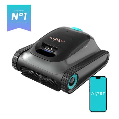 [Mise à jour OTA] AIPER Scuba S1 Upgrade Robot Piscine Nettoyage Sol, Parois & Ligne d’Eau, Autonomie de 270 Min, Filtration Ultra-Fine, Navigation Intelligente, Application & Mises à Jour OTA