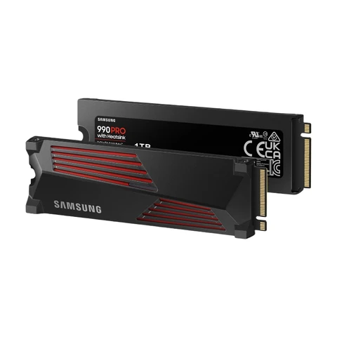 Samsung SSD PCIe G4 M.2 NVMe 1 To avec dissipateur thermique 990 PRO MZ-V9P1T0GW