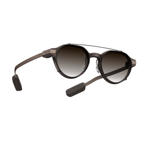 Even Realities - Even G2 A Clip & Pouch Braun Panto - Mühelos an Ihrer Even G2 Smartbrille anzubringende Sonnengläser