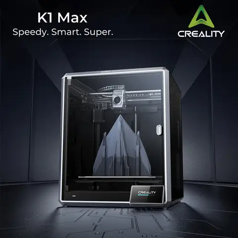 Creality K1 MAX 3D-printer | 600mm/s afdruksnelheid | 300°C hoge-temperatuuruitlaat | Directe extrusie | Dubbele Z-as | Stabiele kubusframe | Handmatige automatische niveau-inrichting | Bouwvolume van 11,81x11,81x11,81 inch
