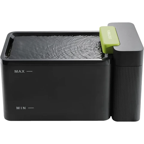 FURBUBLOUS Fontaine à eau automatique pour animaux - Noir