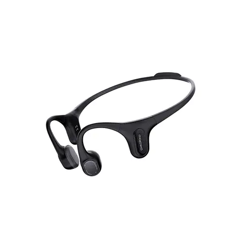 Mojawa Aerra Bone Conduction Sport Headphones, IP67 Waterproof Workout Earphones, Open-Ear, Wireless Bluetooth with Mic, Secure and Comfortable for Running and Cycling, Black