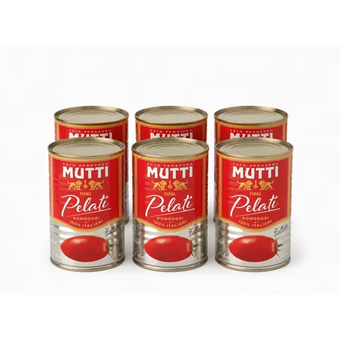 Mutti Pelati geschälte Tomaten 400 g, 6er Pack