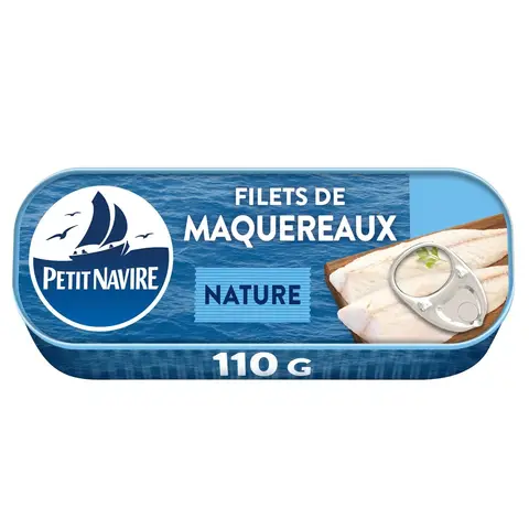 PETIT NAVIRE Filets de maquereaux nature - 110 g
