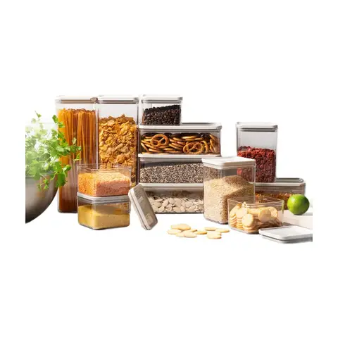 Ensemble de 12 pots de rangement BODUM CANTEEN - Couvercle blanc