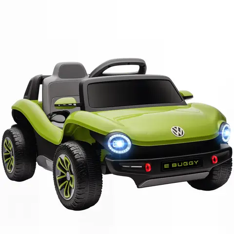 AIYAPLAY Volkswagen E-Buggy Licensed Electric Car for Kids, 12V Kids Electric Ride on with Remote Control, Suspension, Slow S