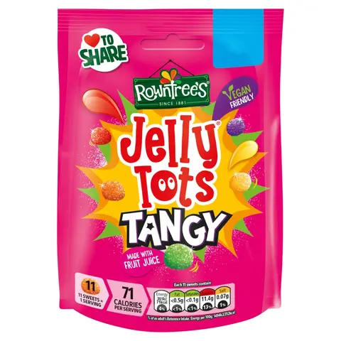 Rowntree'S Jelly Tots Tangy 140g