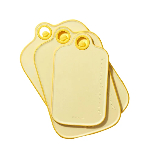 COOKER KING Huishoudelijke plastic snijplank, snijplank, snijplank, fruit snijplank B.Duck Drie delige set van plastic antibacteriële snijplank