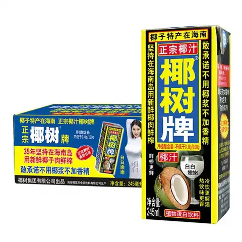 Ye Shu Kokosnuss-Getränk  Kartonverpackung 245ml*24