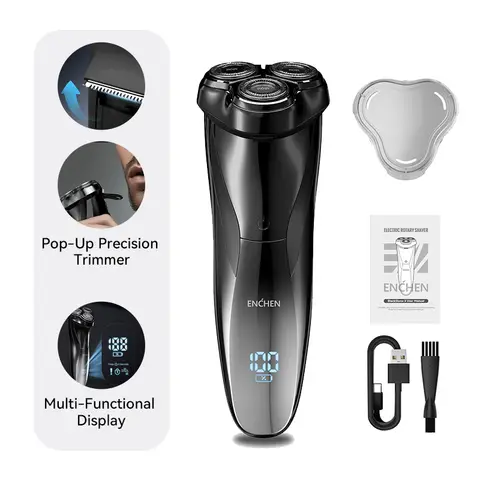 ENCHEN Blackstone 3 IPX7 Waterproof  Electric Shaver 3D Razor Daily Use For Men, 1pc
