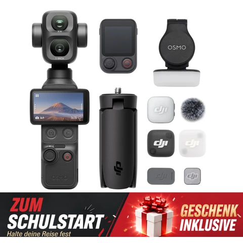 【Zurück-zur-Schule】Osmo Pocket 4P - Vlog Combo - Schwarz