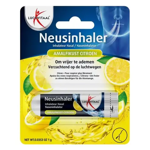 Lucovitaal neusinhaler makkelijker ademen Amalfico citroen 1 g