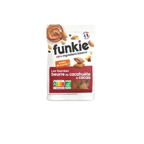 FUNKIE Céréales fourrées biologiques beurre de cacahuète et cacao - 250 g
