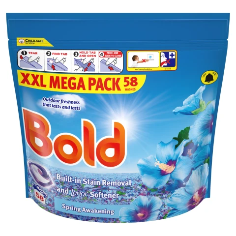 Bold PODS Washing Liquid Capsules 58 Washes , Spring Awakening