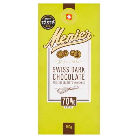 Menier Dark Cooking Chocolate 70% Cocoa 100g