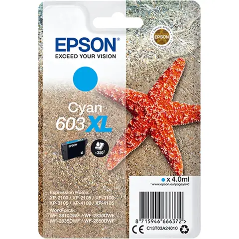 Epson Tinte 603XL Cyan